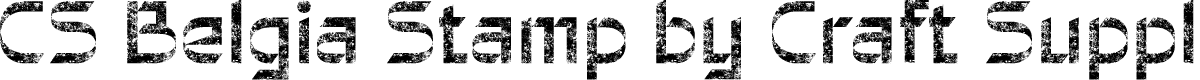 CSBelgiaStamp-Regular Demo