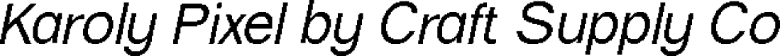 KarolyPixel-Regular Demo