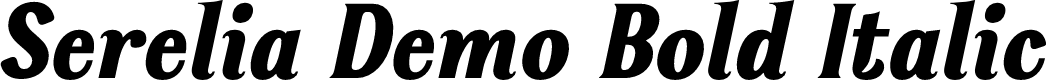 Serelia Demo Bold Italic