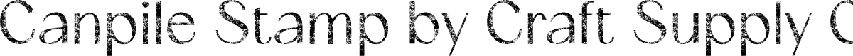 CanpileStamp-Regular Demo
