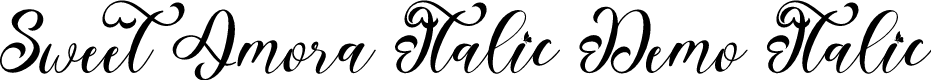 Sweet Amora Italic Demo Italic