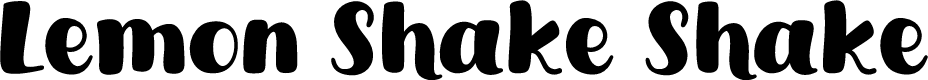 Lemon Shake Shake