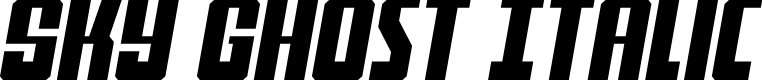 Sky Ghost Italic