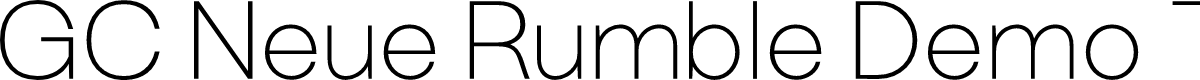 GC Neue Rumble Demo Thin