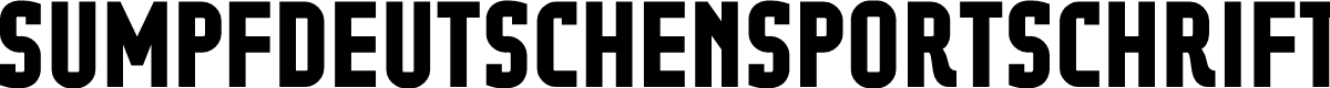 SumpfdeutschensportschriftSdIN Bold