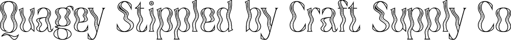 Quagey Stippled Regular Demo