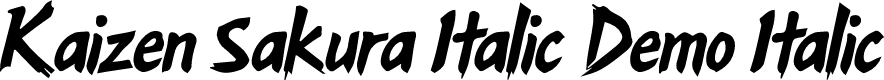 Kaizen Sakura Italic Demo Italic