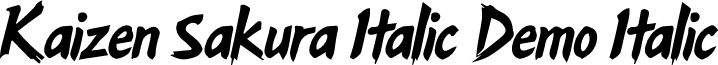 Kaizen Sakura Italic Demo Italic