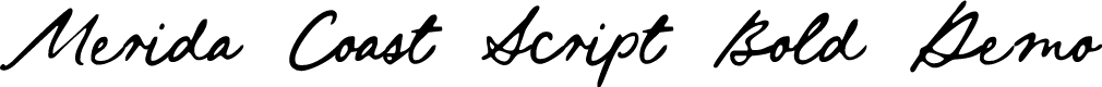 Merida Coast Script Bold Demo