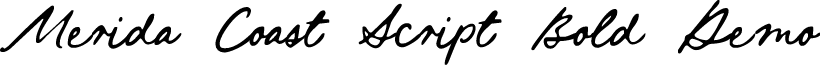 Merida Coast Script Bold Demo