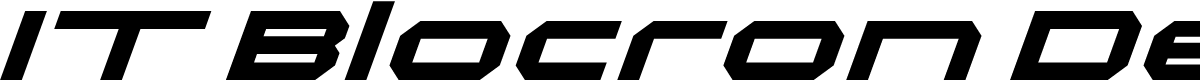 IT Blocron Demo Italic