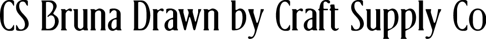 CSBrunaDrawn-Regular Demo