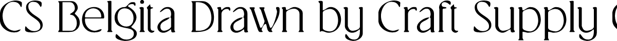CSBelgitaDrawn-Regular Demo