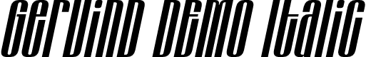Gervind DEMO Italic
