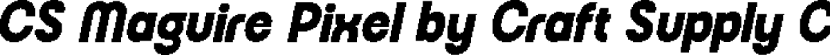 CS Maguire Pixel Regular Demo