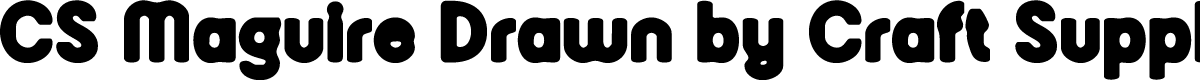 CSMaguireDrawn-Regular Demo