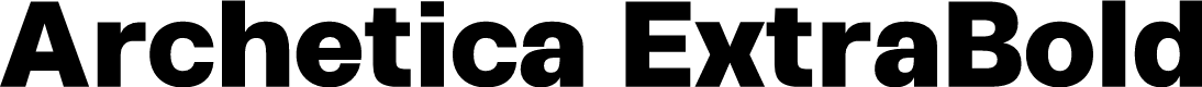 Archetica ExtraBold