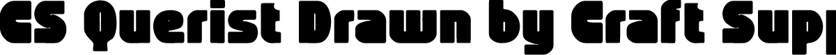 CSQueristDrawn-Regular Demo