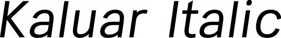 Kaluar Demo Italic