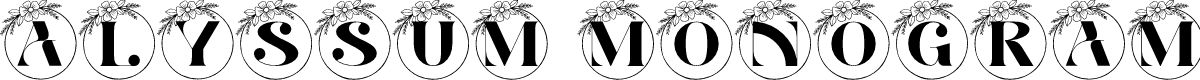 Alyssum Monogram