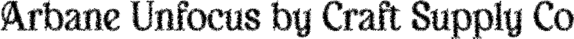 Arbane Unfocus Demo Regular