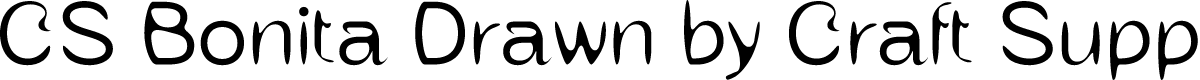 CSBonitaDrawn-Regular Demo