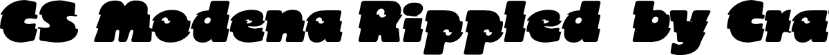 CS Modena Rippled Font - Free Download