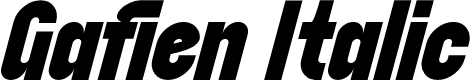 Gafien Italic