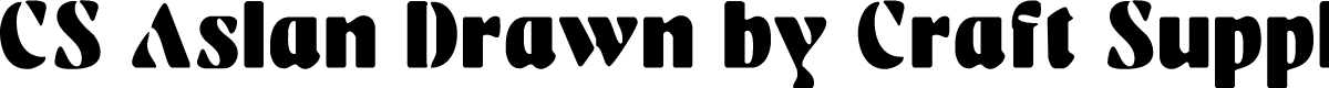 CSAslanDrawn-Regular Demo