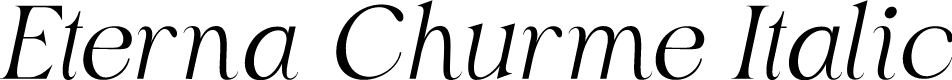 Eterna Churme Italic