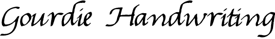 Gourdie Handwriting