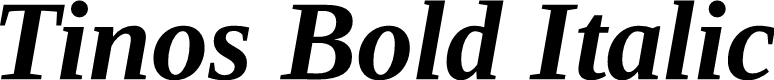 Tinos Bold Italic