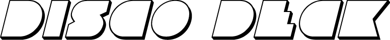 Disco Deck 3D Italic