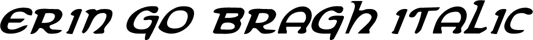 Erin Go Bragh Italic