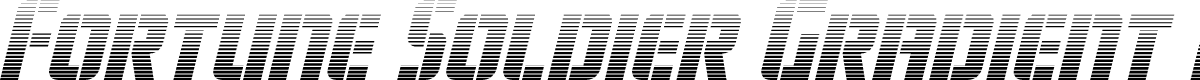 Fortune Soldier Gradient Italic