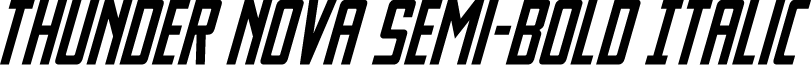 Thunder Nova Semi-Bold Italic
