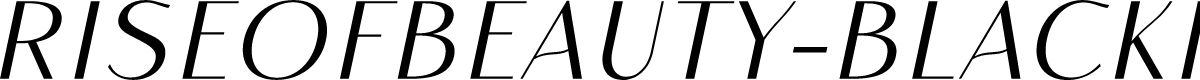 RiseofBeauty-BlackItalic