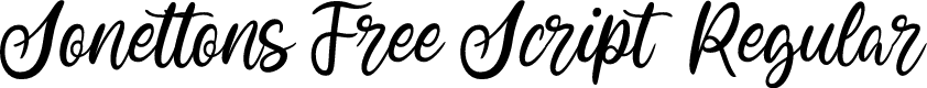 Sonettons Free Script  Regular