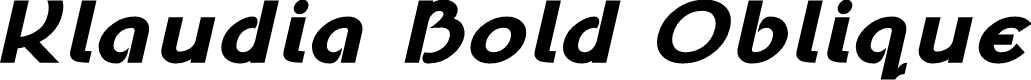 Klaudia Bold Oblique