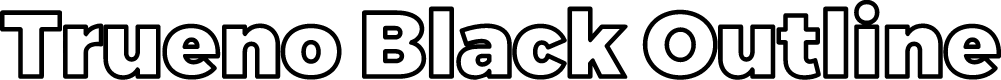 Trueno Black Outline