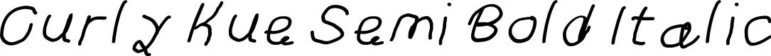 Curly Kue Semi Bold Italic