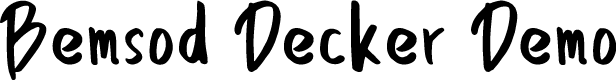Bemsod Decker Demo Regular