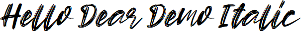 Hello Dear Demo Italic