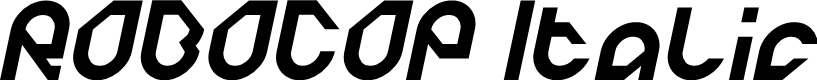 ROBOCOP Italic