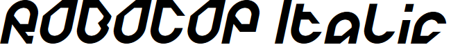 ROBOCOP Italic
