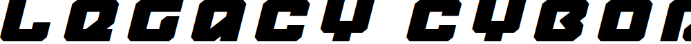 Legacy Cyborg Title Italic