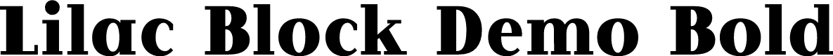 Lilac Block Demo Bold