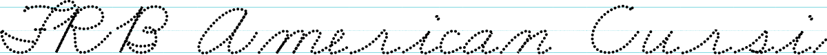 FRB American Cursive DottedSemibold