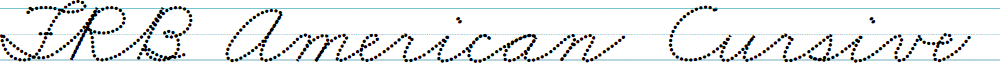 FRB American Cursive DottedSemibold