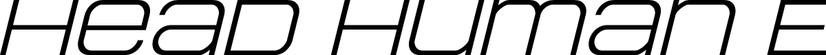Head Human Expanded Italic